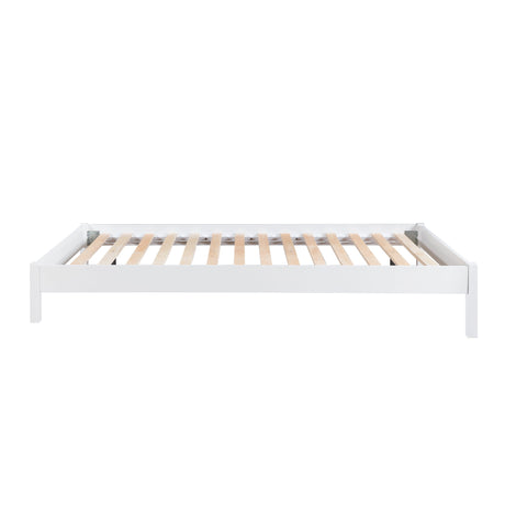 Sloane White Twin/Full Loft Bunk Bed with Chest and Hidden Desk by Homelegance at Eve Furniture