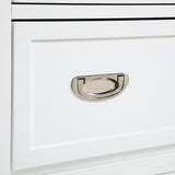 Sloane White Twin/Full Loft Bunk Bed with Chest and Hidden Desk by Homelegance at Eve Furniture