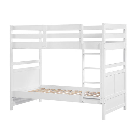 Sloane White Twin/Twin Bunk Bed by Homelegance at Eve Furniture