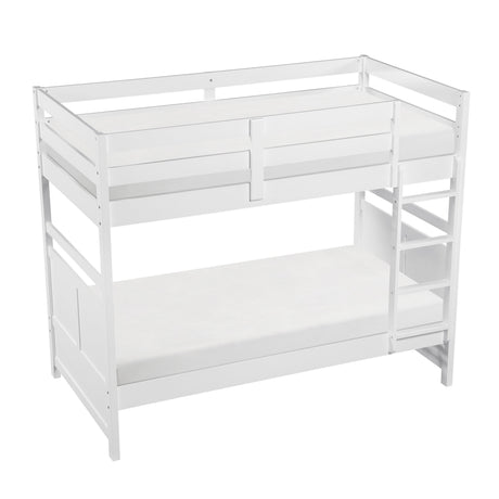 Sloane White Twin/Twin Bunk Bed by Homelegance at Eve Furniture