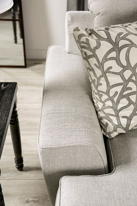 Picotee Light Gray/Charcoal Sofa by Furniture of America at Eve Furniture