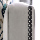 Sofá Montecelio gris claro/azul marino