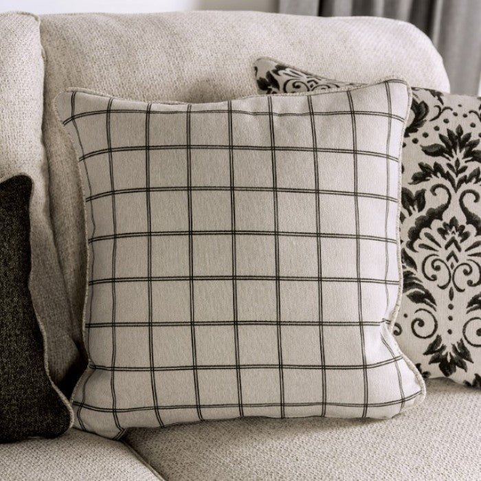 Mossley Ivory Sofa by Furniture of America at Eve Furniture