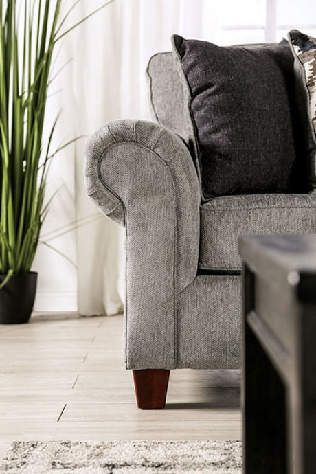 Delgada Graphite Sofa by Furniture of America at Eve Furniture