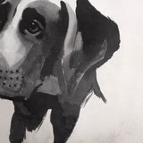 Small Inked Dogs I by Grace Popp a Hand Embellished Textured Framed Art Print Matted under Glass by Mercana at Eve Furniture