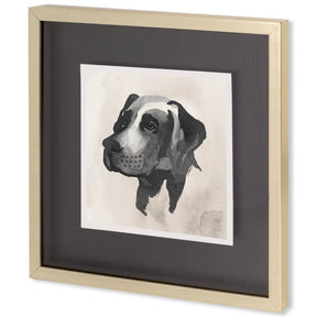 Small Inked Dogs I by Grace Popp a Hand Embellished Textured Framed Art Print Matted under Glass by Mercana at Eve Furniture