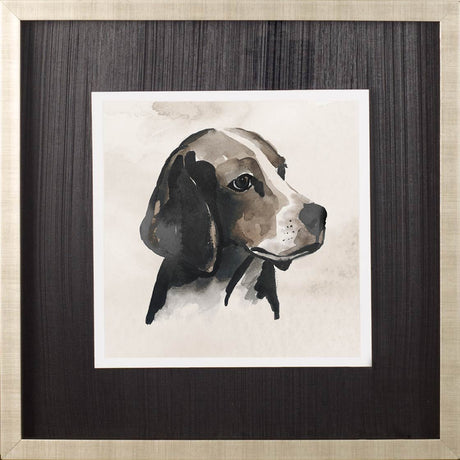 Small Inked Dogs II by Grace Popp a Hand Embellished Textured Framed Art Print Matted under Glass by Mercana at Eve Furniture