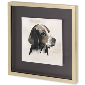 Small Inked Dogs II by Grace Popp a Hand Embellished Textured Framed Art Print Matted under Glass by Mercana at Eve Furniture
