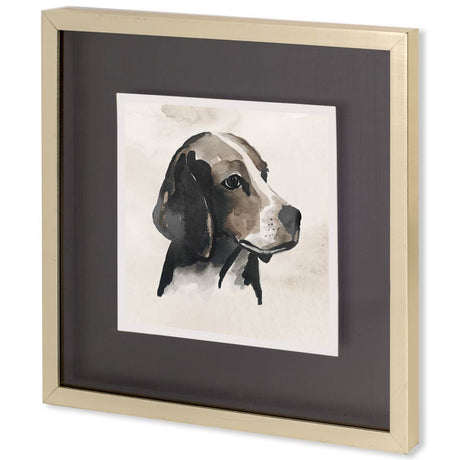 Small Inked Dogs II by Grace Popp a Hand Embellished Textured Framed Art Print Matted under Glass by Mercana at Eve Furniture