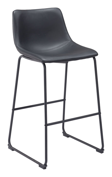 Smart Black Barstool (Set of 2) by Zuomod at Eve Furniture