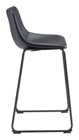 Smart Black Barstool (Set of 2) by Zuomod at Eve Furniture