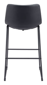 Smart Black Barstool (Set of 2) by Zuomod at Eve Furniture