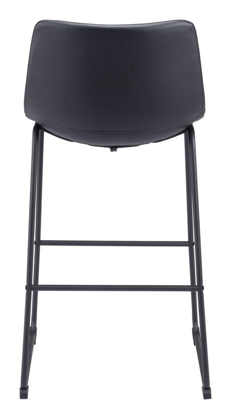 Smart Black Barstool (Set of 2) by Zuomod at Eve Furniture