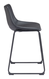 Smart Black Counter Stool (Set of 2) by Zuomod at Eve Furniture
