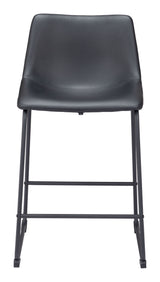 Smart Black Counter Stool (Set of 2) by Zuomod at Eve Furniture
