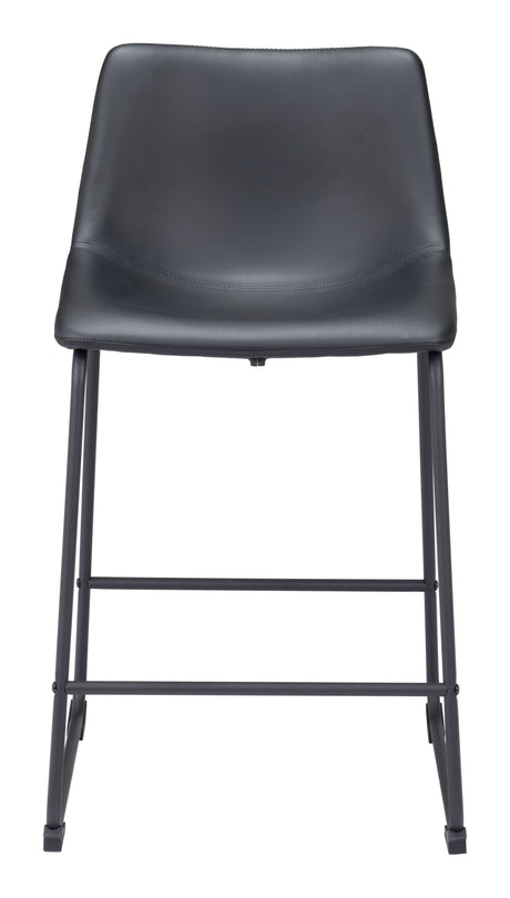 Smart Black Counter Stool (Set of 2) by Zuomod at Eve Furniture