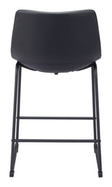Smart Black Counter Stool (Set of 2) by Zuomod at Eve Furniture