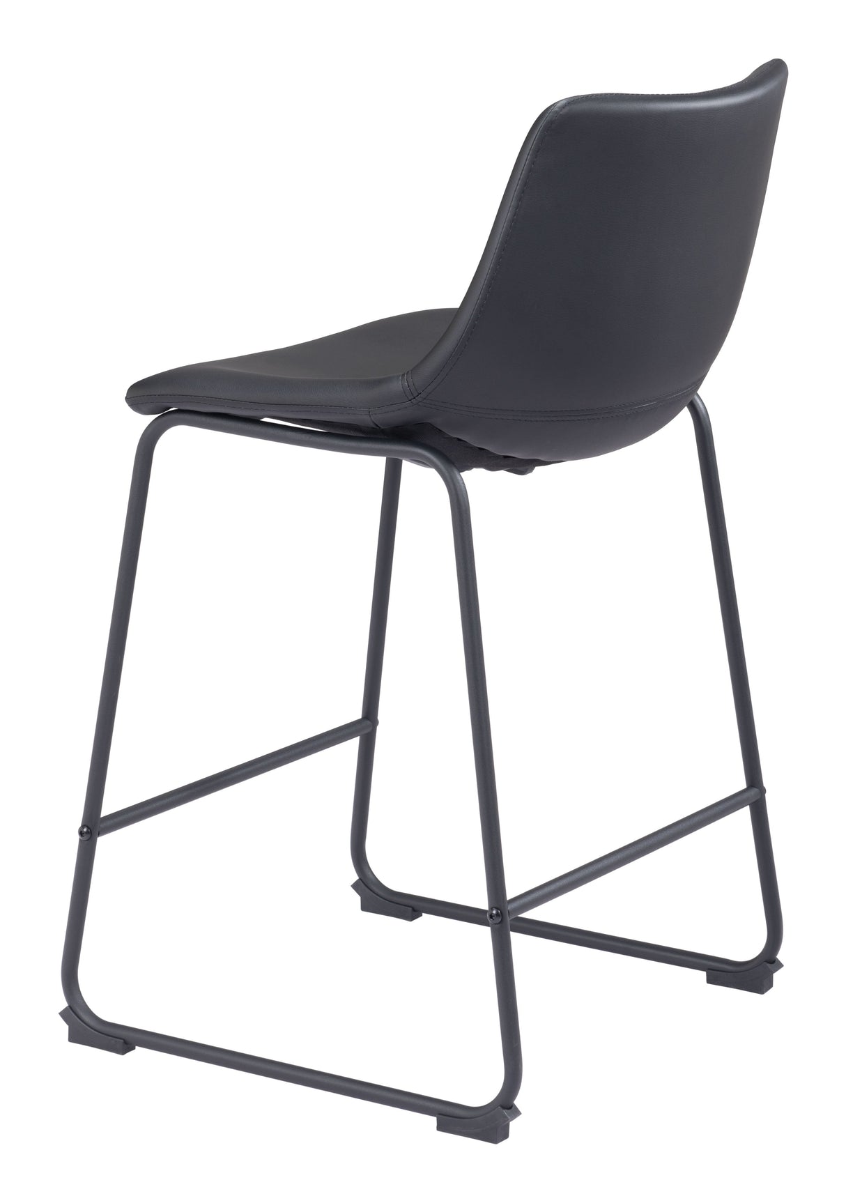 Smart Black Counter Stool (Set of 2) by Zuomod at Eve Furniture