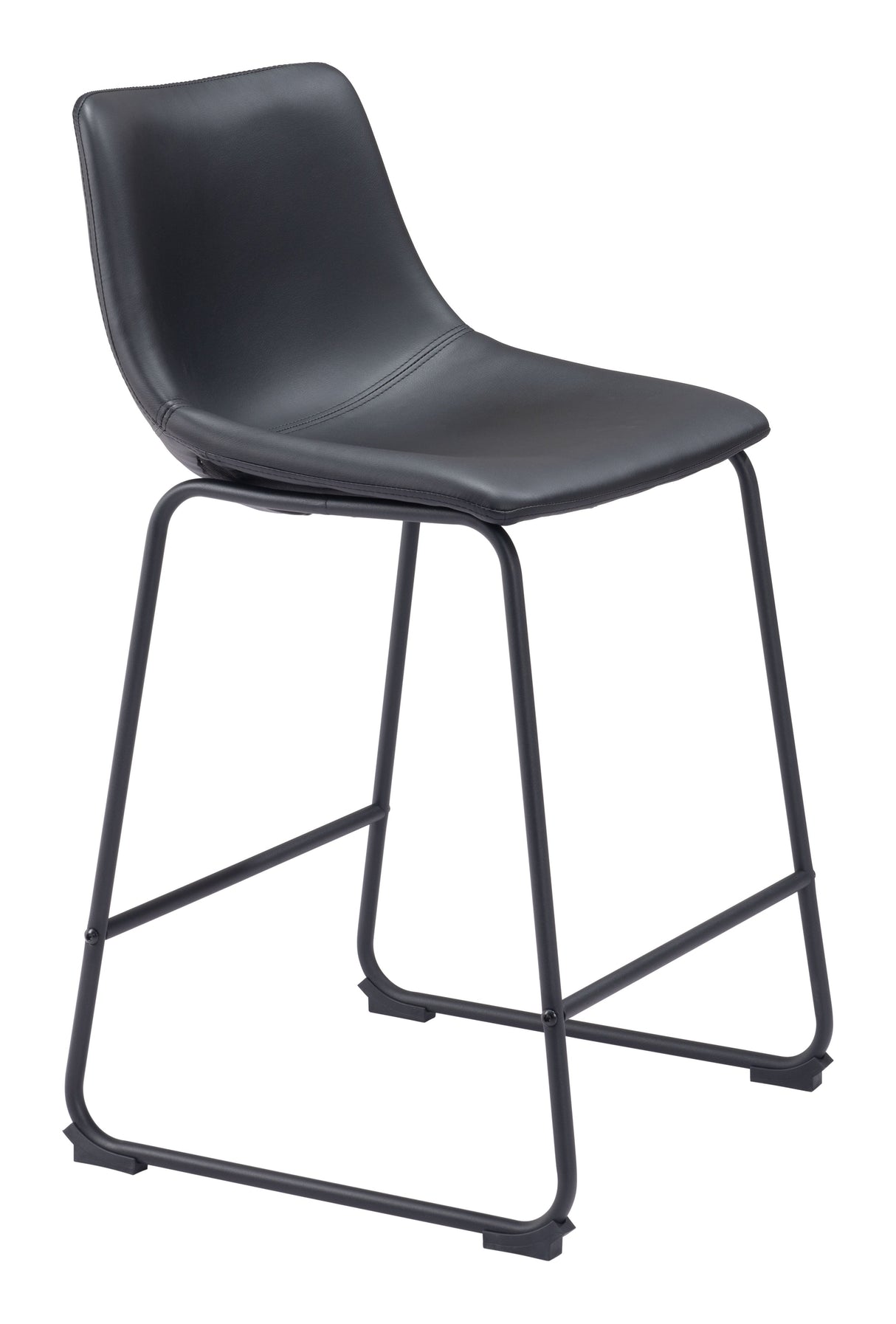Smart Black Counter Stool (Set of 2) by Zuomod at Eve Furniture