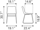 Smart Black Dining Chair (Set of 2) by Zuomod at Eve Furniture