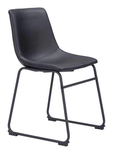 Smart Black Dining Chair (Set of 2) by Zuomod at Eve Furniture