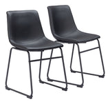 Smart Black Dining Chair (Set of 2) by Zuomod at Eve Furniture