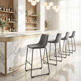 Smart Charcoal Barstool (Set of 2) by Zuomod at Eve Furniture