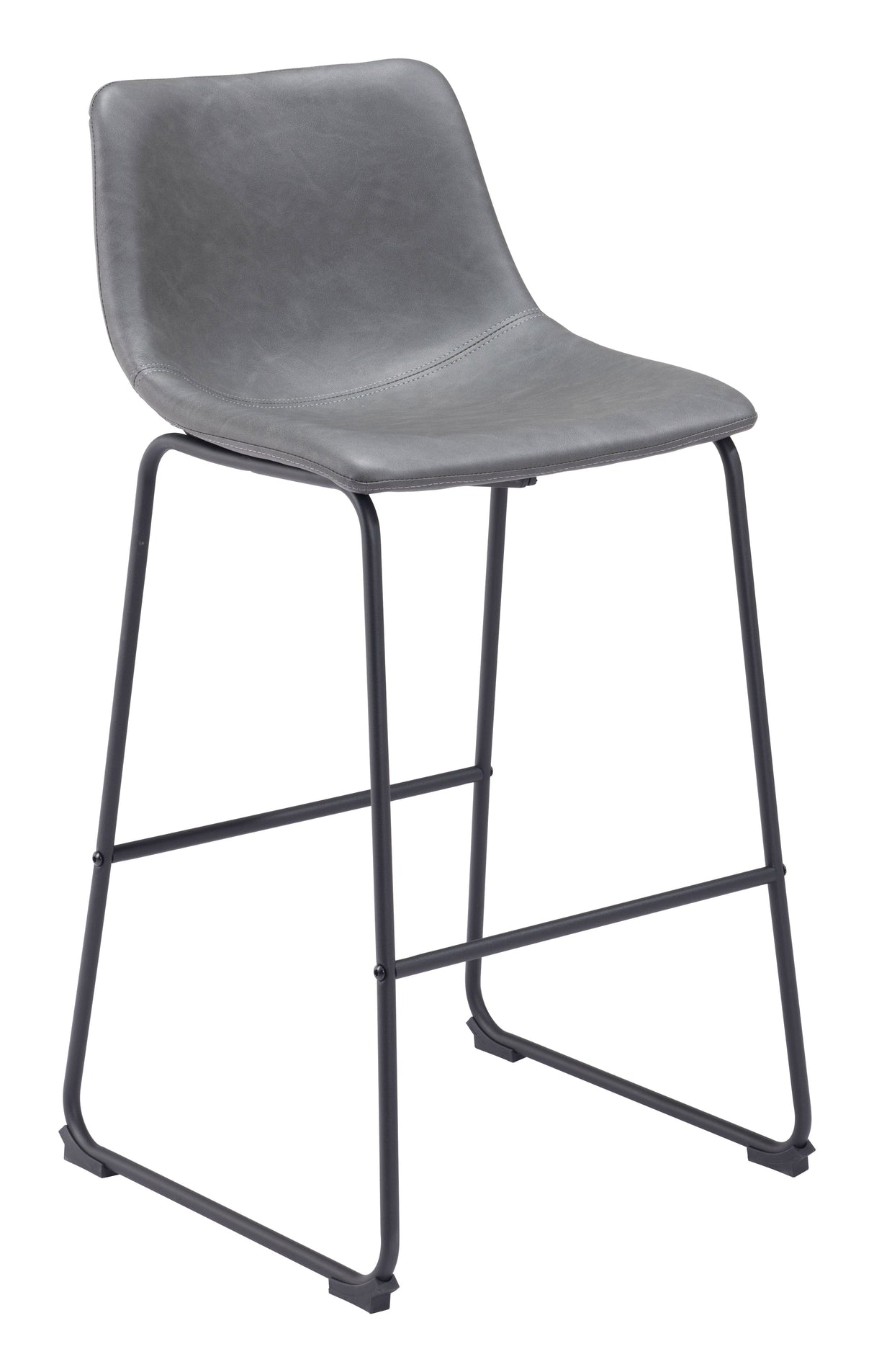 Smart Charcoal Barstool (Set of 2) by Zuomod at Eve Furniture