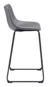 Smart Charcoal Barstool (Set of 2) by Zuomod at Eve Furniture