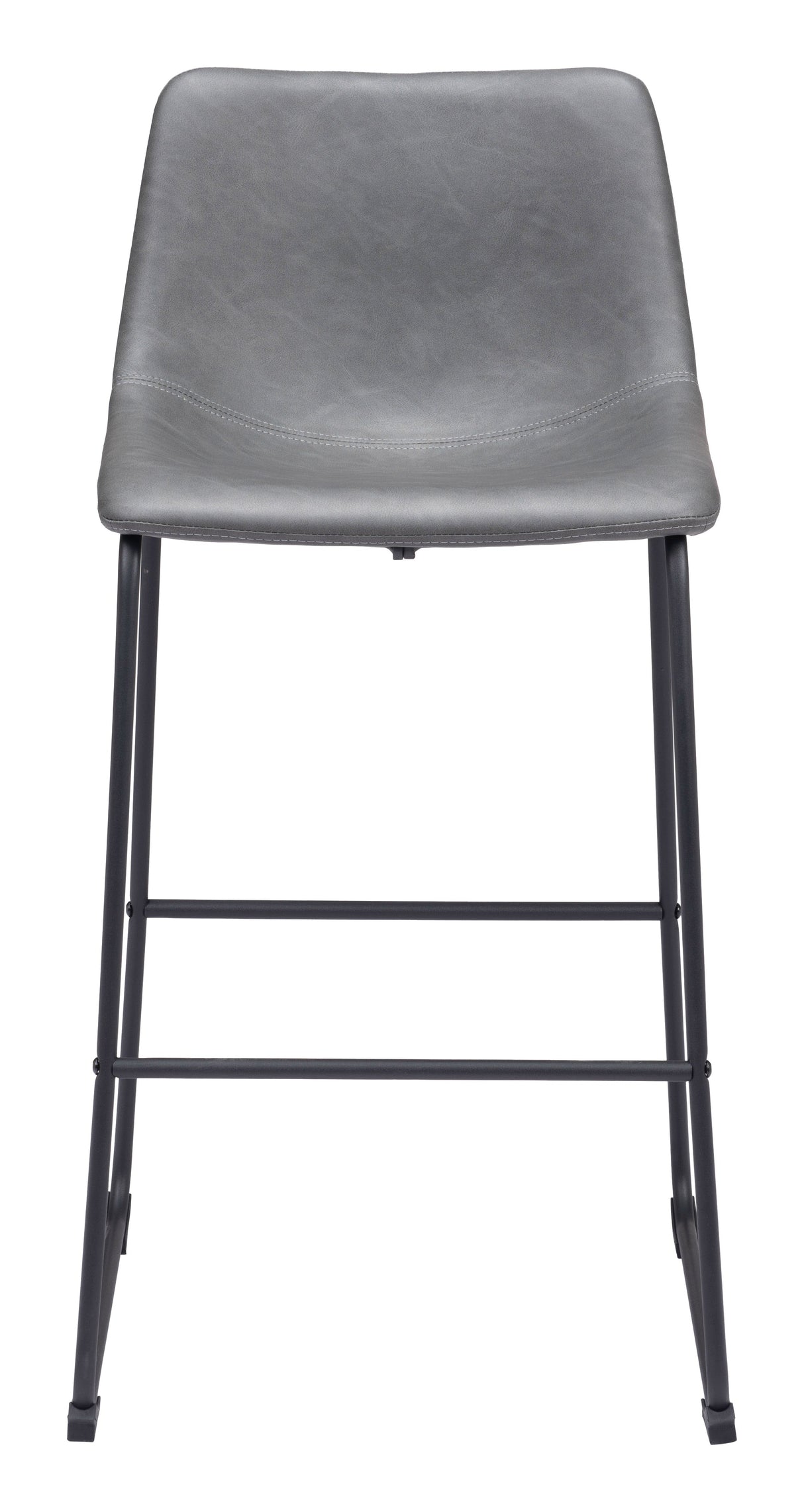 Smart Charcoal Barstool (Set of 2) by Zuomod at Eve Furniture