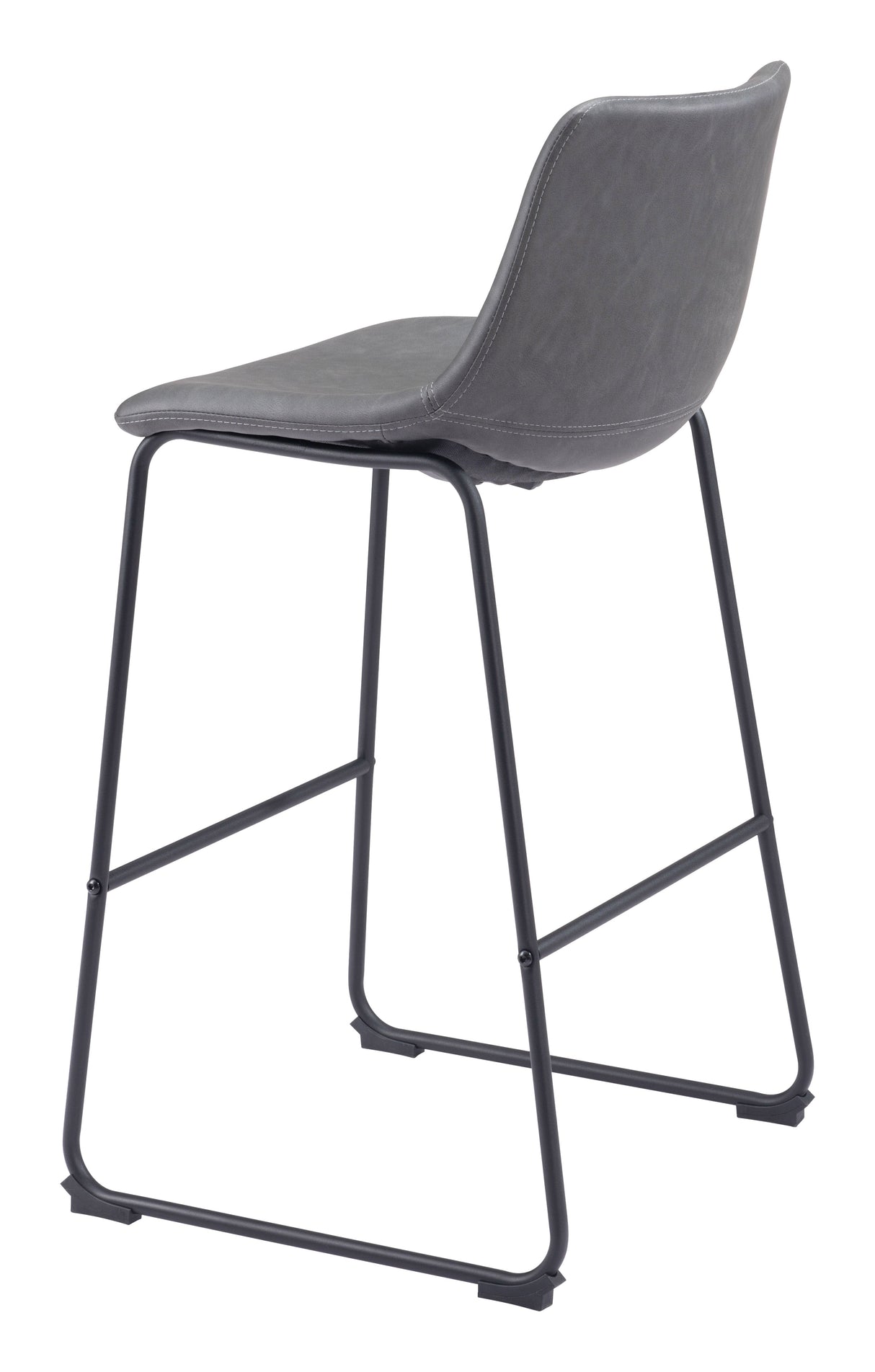 Smart Charcoal Barstool (Set of 2) by Zuomod at Eve Furniture