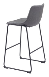 Smart Charcoal Barstool (Set of 2) by Zuomod at Eve Furniture