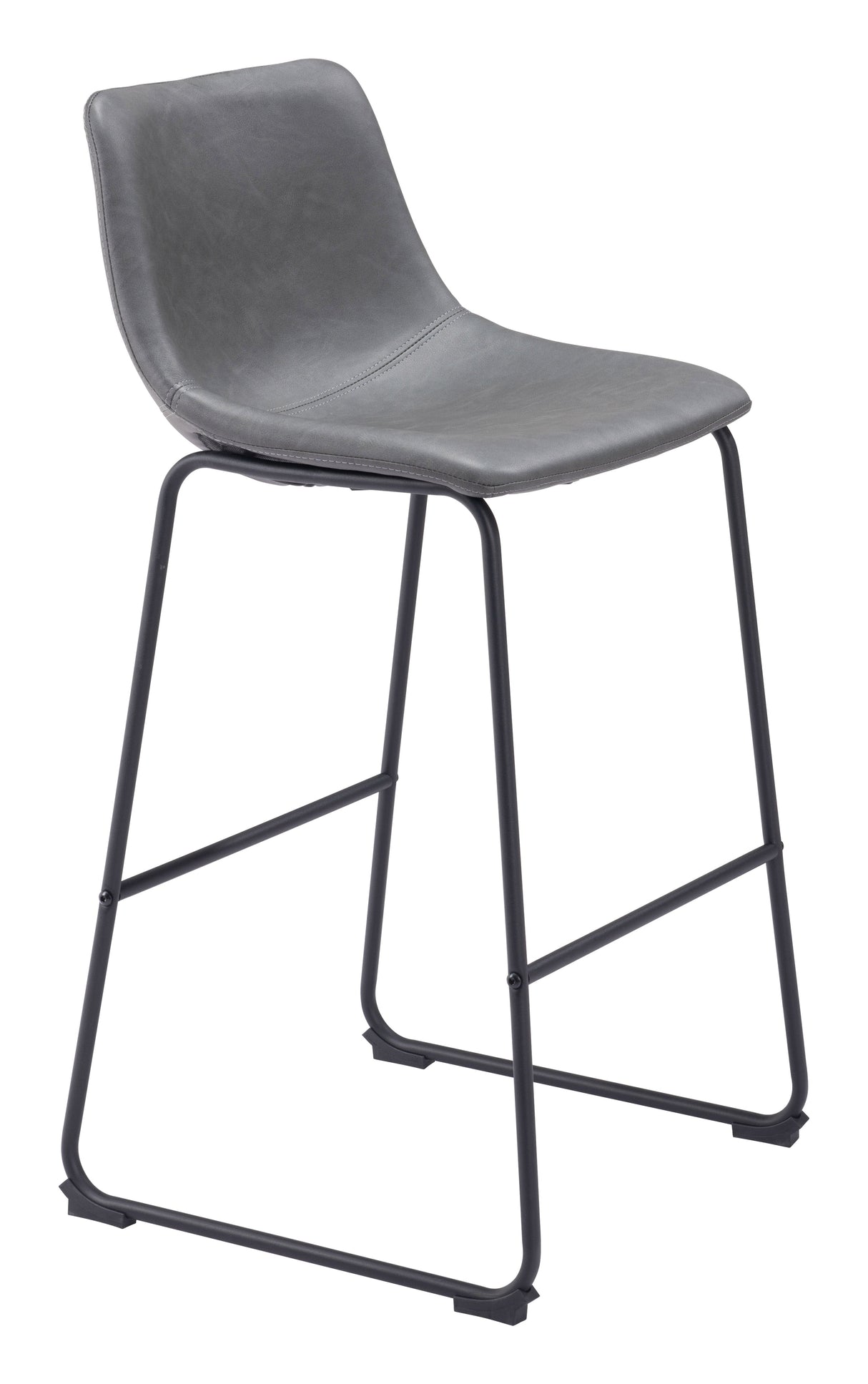 Smart Charcoal Barstool (Set of 2) by Zuomod at Eve Furniture
