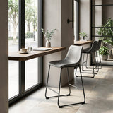 Smart Charcoal Counter Stool (Set of 2) by Zuomod at Eve Furniture