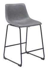 Smart Charcoal Counter Stool (Set of 2) by Zuomod at Eve Furniture