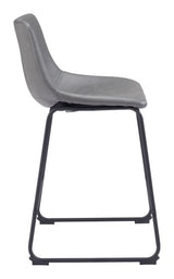 Smart Charcoal Counter Stool (Set of 2) by Zuomod at Eve Furniture