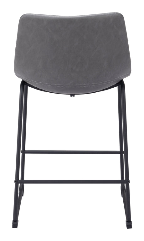 Smart Charcoal Counter Stool (Set of 2) by Zuomod at Eve Furniture