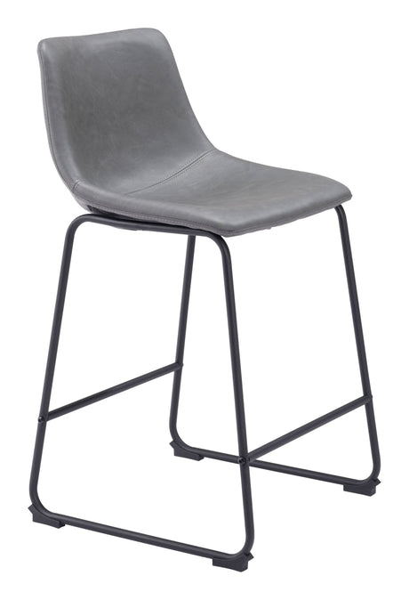 Smart Charcoal Counter Stool (Set of 2) by Zuomod at Eve Furniture