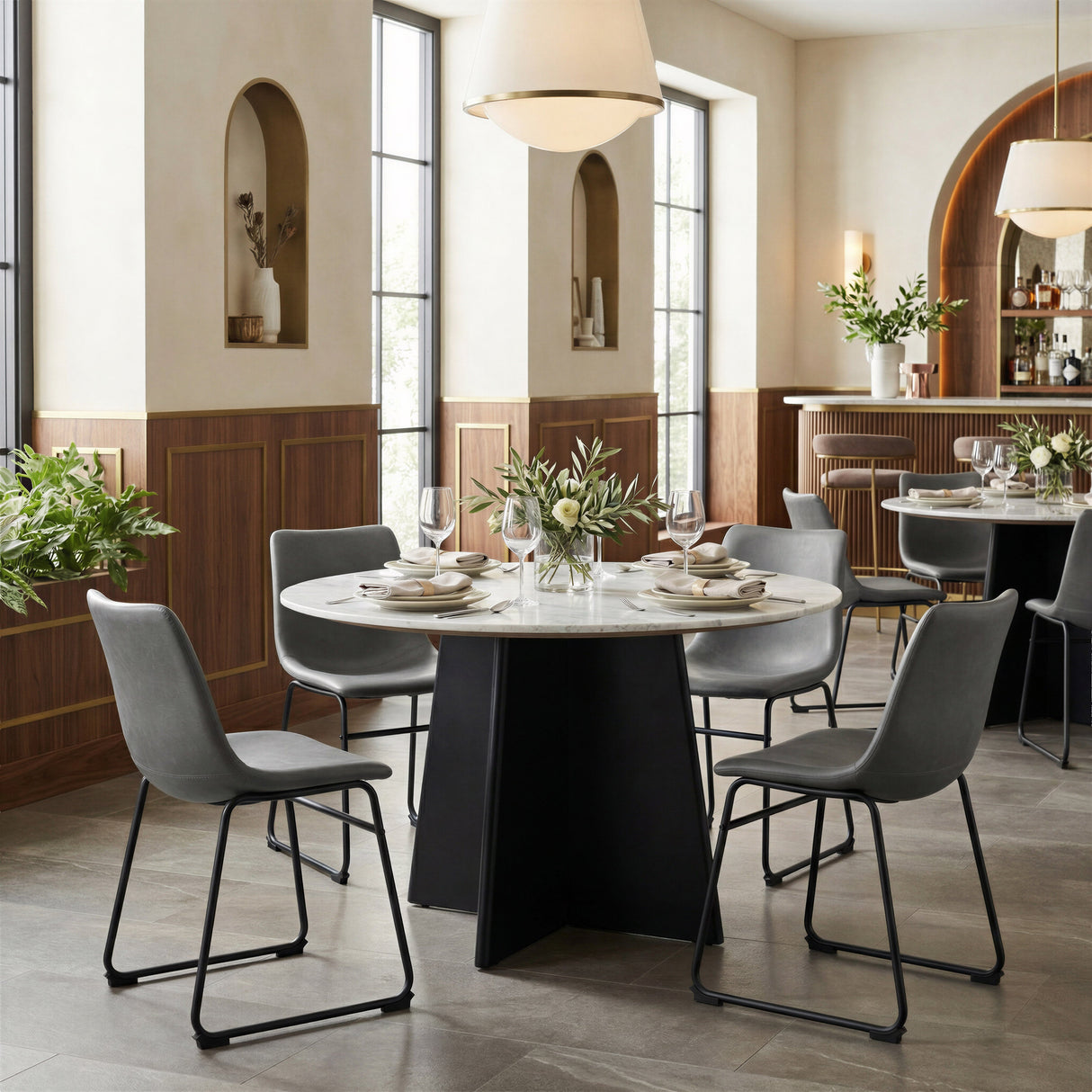 Smart Charcoal Dining Chair (Set of 2) by Zuomod at Eve Furniture