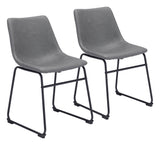 Smart Charcoal Dining Chair (Set of 2) by Zuomod at Eve Furniture