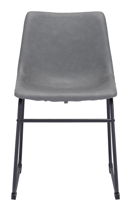 Smart Charcoal Dining Chair (Set of 2) by Zuomod at Eve Furniture