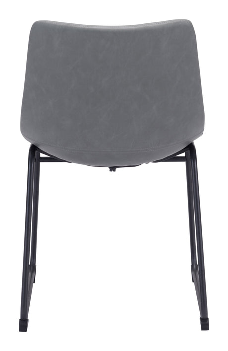Smart Charcoal Dining Chair (Set of 2) by Zuomod at Eve Furniture