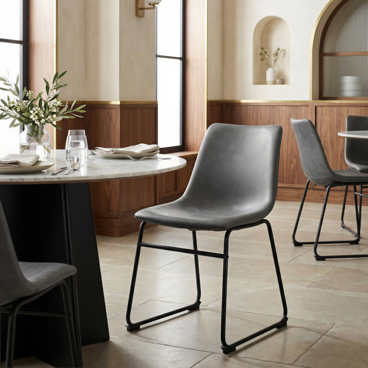 Smart Charcoal Dining Chair (Set of 2) by Zuomod at Eve Furniture