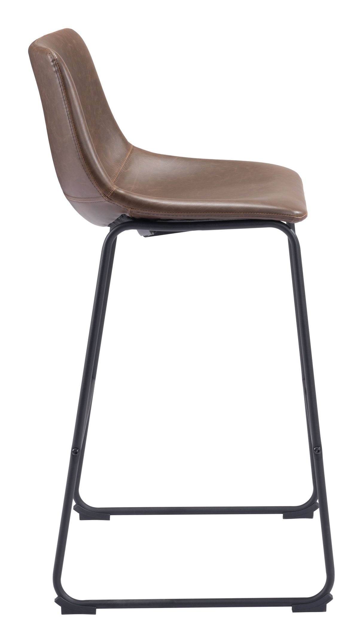 Smart Vintage Espresso Barstool (Set of 2) by Zuomod at Eve Furniture