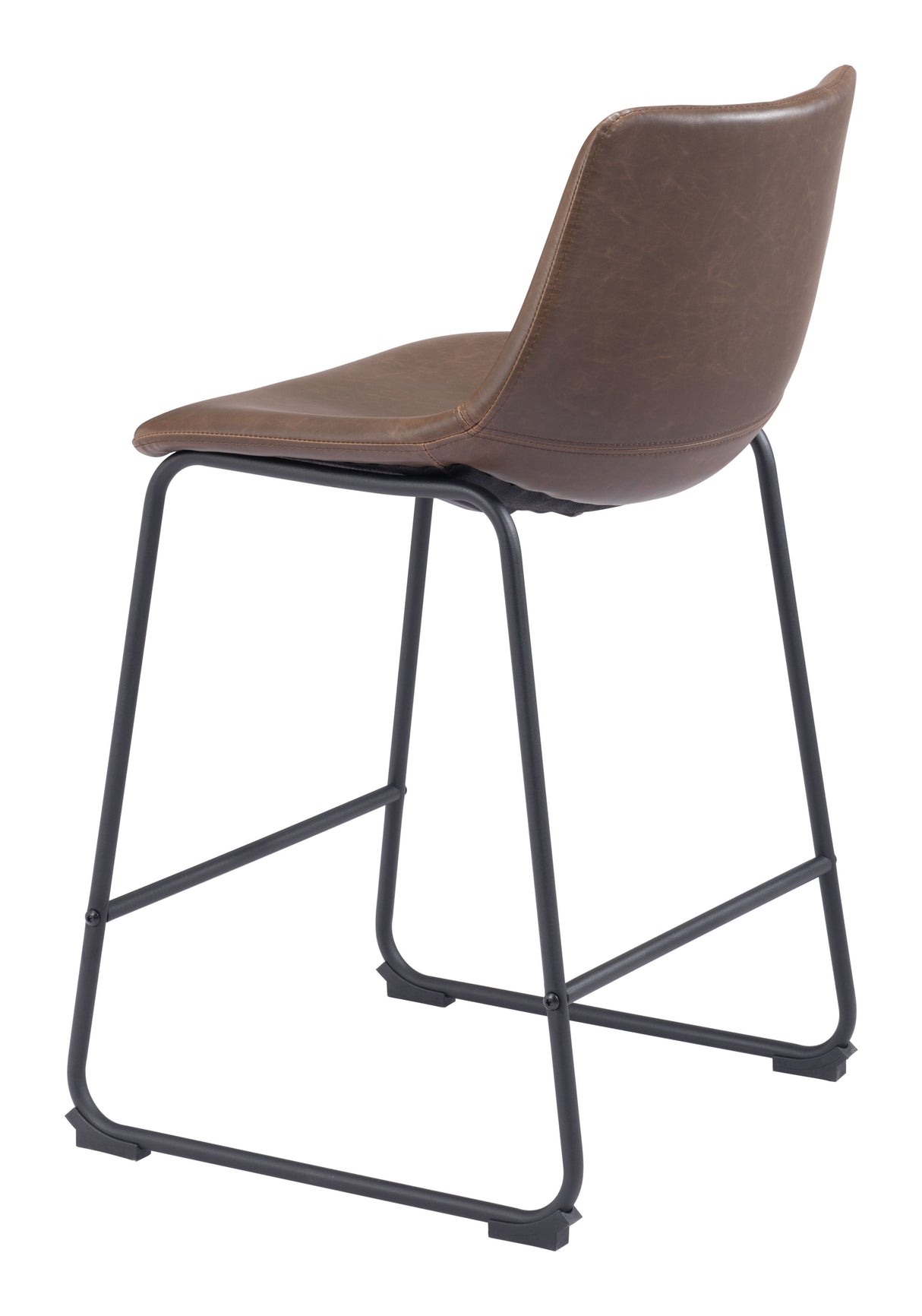 Smart Vintage Espresso Counter Stool (Set of 2) by Zuomod at Eve Furniture