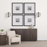 Smithe I Black Toned Metal Cream Lampshade Wall Sconce by Mercana at Eve Furniture