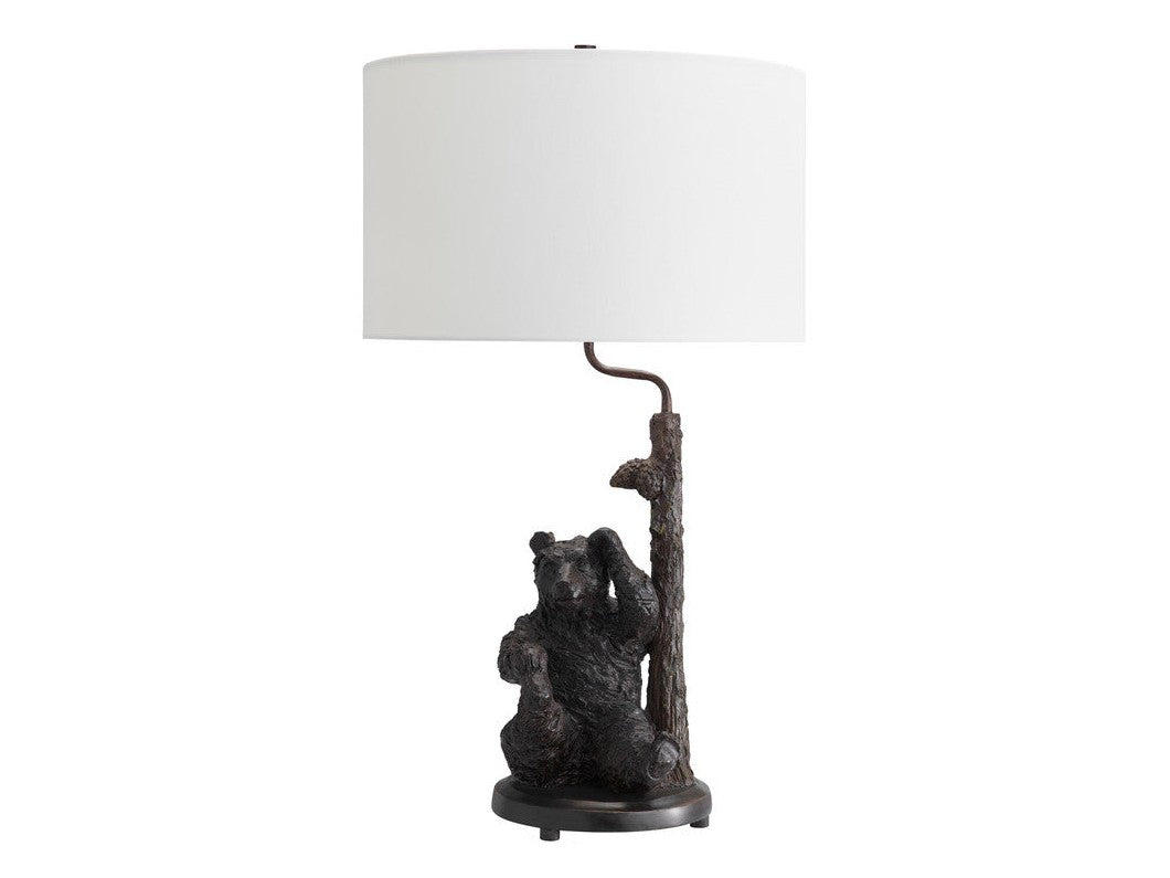 Smokey Pines Brown/Black Table Lamp by Crestview at Eve Furniture