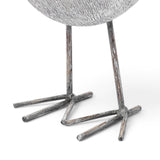 Snipe I 6L x 6W Off-White Resin Bird Ornament W/ Metal Feet by Mercana at Eve Furniture
