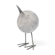 Snipe I 6L x 6W Off-White Resin Bird Ornament W/ Metal Feet by Mercana at Eve Furniture