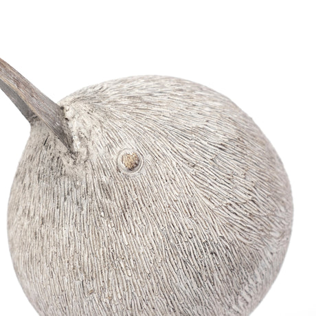 Snipe I Off-White Resin Bird Ornament W/ Metal Feet by Mercana at Eve Furniture